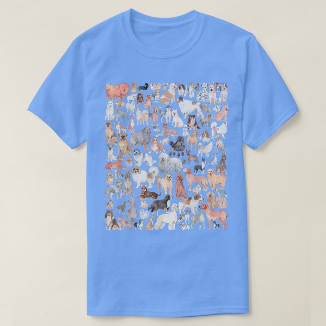 Multiple Dog Breeds Top for Pet Lover Cute Men Kid (Design Front)