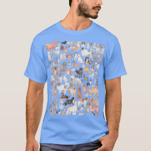 Multiple Dog Breeds Top for Pet Lover Cute Men Kid