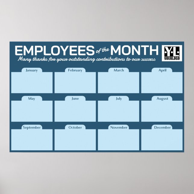 Multiple Employees of the Month photo display Poster (Front)