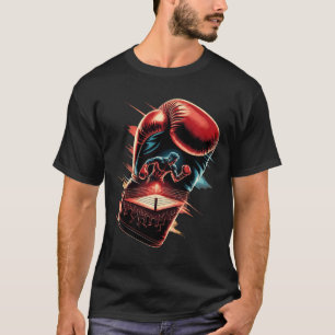 Multiple Exposure Art Boxing Gloves Fighter Boxer T-Shirt