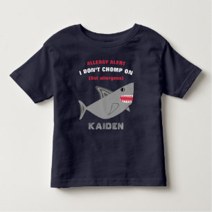 Multiple Food Allergy Alert Shark Shirt