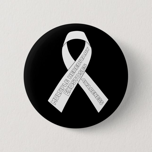 Multiple Hereditary Exostoses Awareness Ribbon 6 Cm Round Badge (Front)