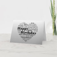 Multiple Language Birthday Wishing