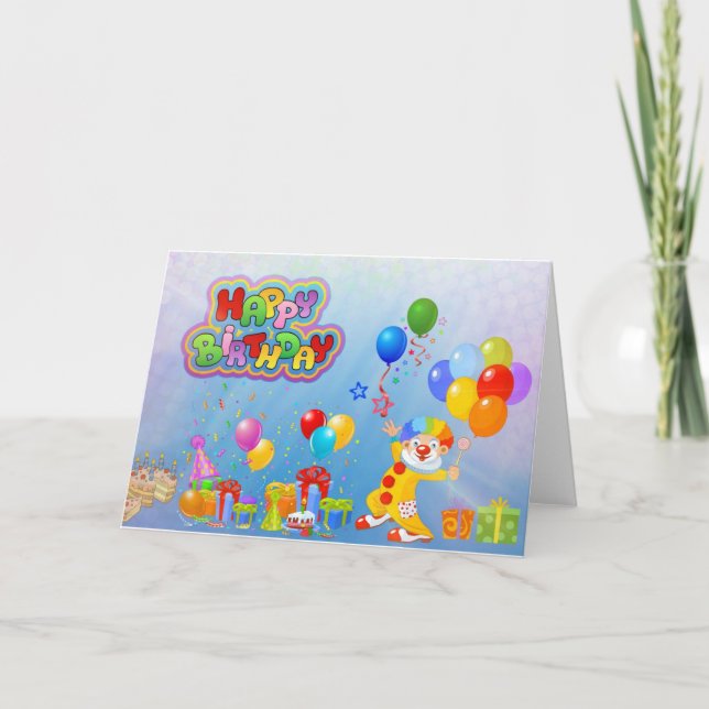 Multiple Language Birthday Wishing Card (Front)