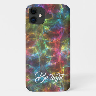 Multiple luminous rainbow smoke colors iPhone case