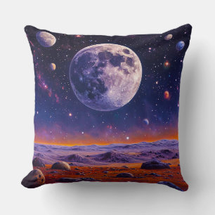 Multiple Moons Above a Martian-like Surface Cushion