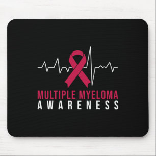 Multiple Myeloma Awareness Heartbeat  Mouse Pad