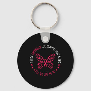 Multiple Myeloma Awareness I Wear Burgundy For Som Key Ring