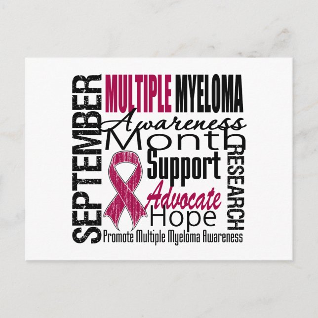 Multiple Myeloma AWARENESS Month TRIBUTE Postcard (Front)