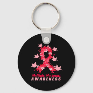 Multiple Myeloma Awareness Support Birds  Key Ring