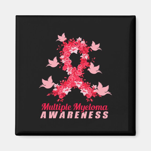 Multiple Myeloma Awareness Support Birds  Magnet (Front)