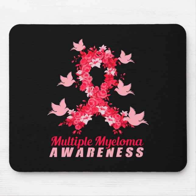 Multiple Myeloma Awareness Support Birds  Mouse Pad (Front)
