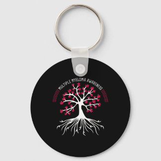 Multiple Myeloma Awareness Tree Puzzle  Key Ring