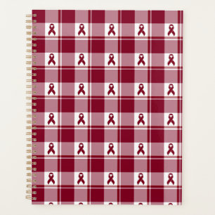 Multiple Myeloma Cancer Awareness Plaid Planner