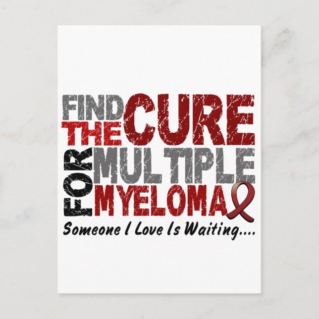 Multiple Myeloma FIND THE CURE 1 Postcard (Front)