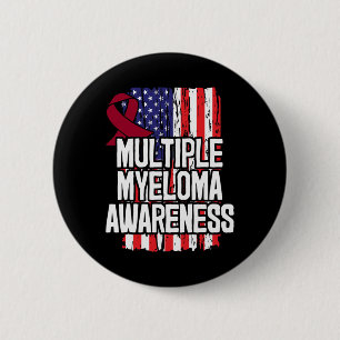 Multiple Myeloma Gift - Blood Cancer Awareness  6 Cm Round Badge