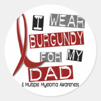 MULTIPLE MYELOMA I Wear Burgundy For My Dad 37