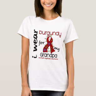 Multiple Myeloma I WEAR BURGUNDY FOR MY GRANDPA 43 T-Shirt