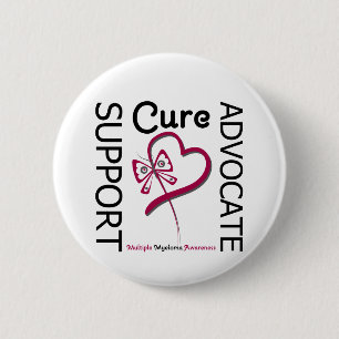 Multiple Myeloma Support Advocate Cure 6 Cm Round Badge