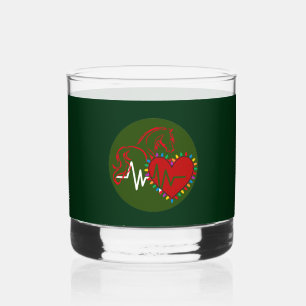 Multiple Options Christmas Logo Whiskey Glass