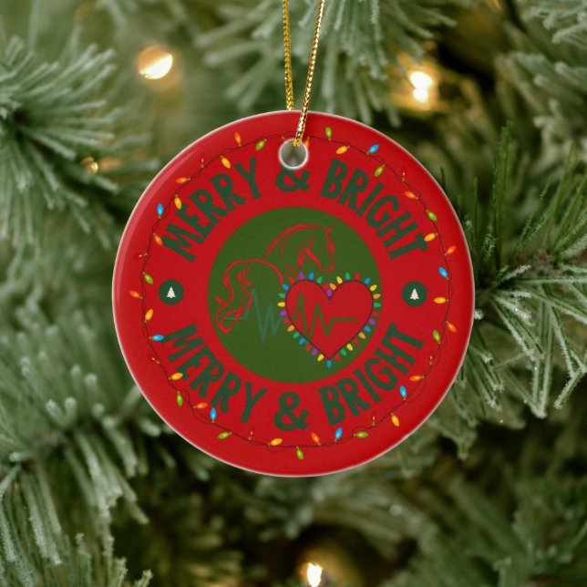 Multiple Ornament Options  - Merry & Bright Logo (Tree)