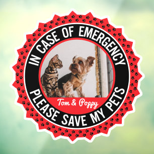 Multiple Pets Safety Alert Custom First Responder