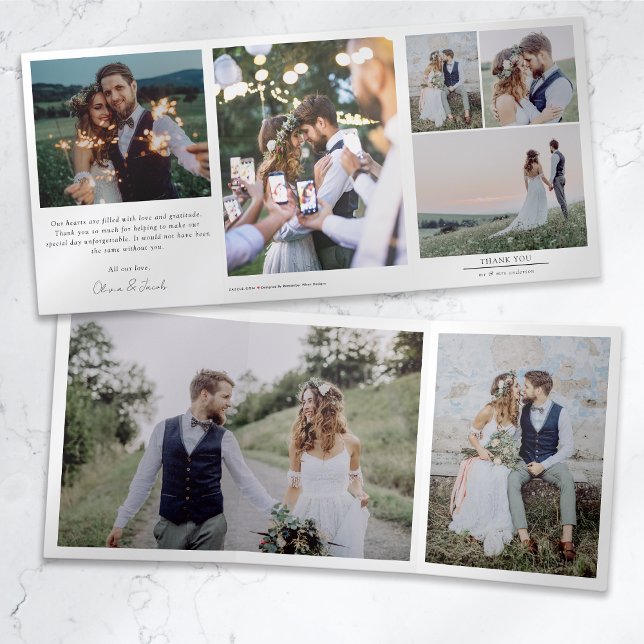 Multiple Photo Wedding Thank You Card (Creator Uploaded)