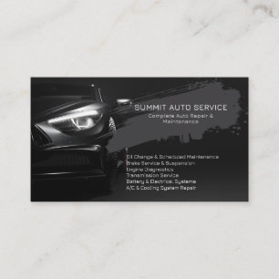 Multiple photos Auto Service & Repair Professional Business Card