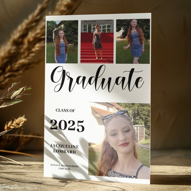 Multiple Photos Graduation Announcement (Creator Uploaded)