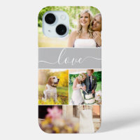 Multiple photos love script newlywed bride custom