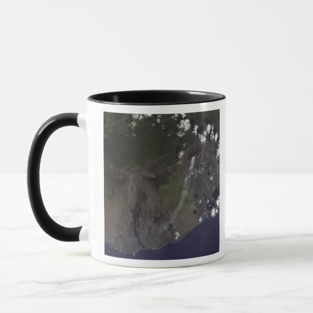 Multiple plumes blow towards the south-southwest mug (Left)