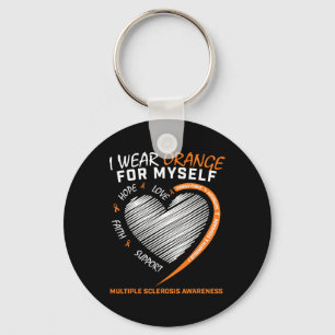 Multiple Sclerosis Apparel Women Men Ms Awareness Key Ring