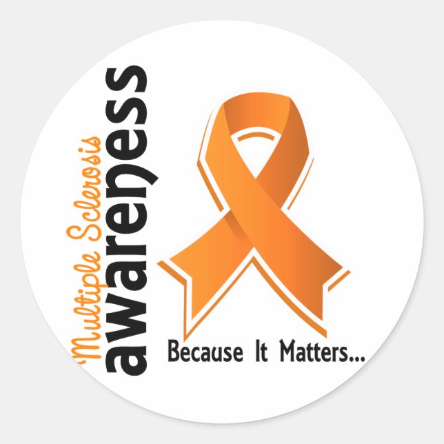Multiple Sclerosis Awareness 5 Classic Round Sticker (Front)