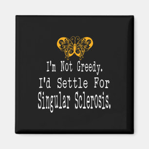 Multiple Sclerosis Awareness Butterfly Support Gif Magnet