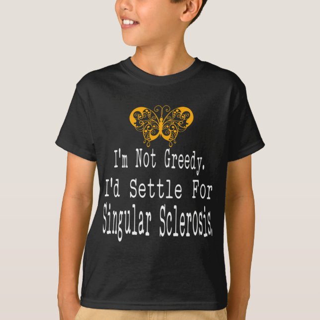 Multiple Sclerosis Awareness Butterfly Support Gif T-Shirt (Front)