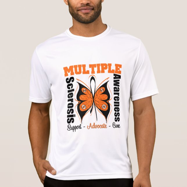 Multiple Sclerosis Awareness Butterfly T-Shirt (Front)
