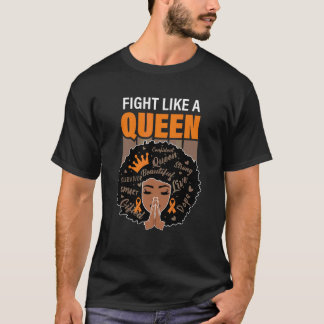 Multiple Sclerosis Awareness  Fight Like A Queen 1 T-Shirt