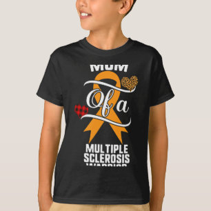 Multiple Sclerosis Awareness Leopard Buffalo Plaid T-Shirt