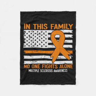 Multiple Sclerosis Awareness Men Women Ms Fleece Blanket