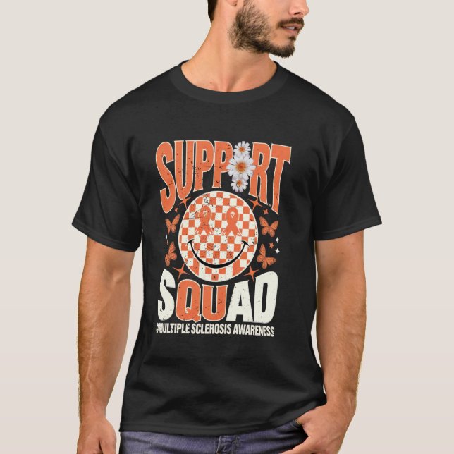 Multiple Sclerosis Awareness MS Awareness Support  T-Shirt (Front)