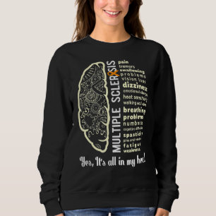 Multiple Sclerosis Awareness Ms Survivor Head Warr Sweatshirt