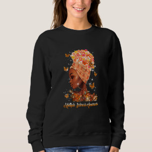Multiple Sclerosis Awareness MS Woman Love Flower Sweatshirt
