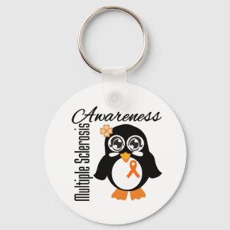 Multiple Sclerosis Awareness Penguin Key Ring