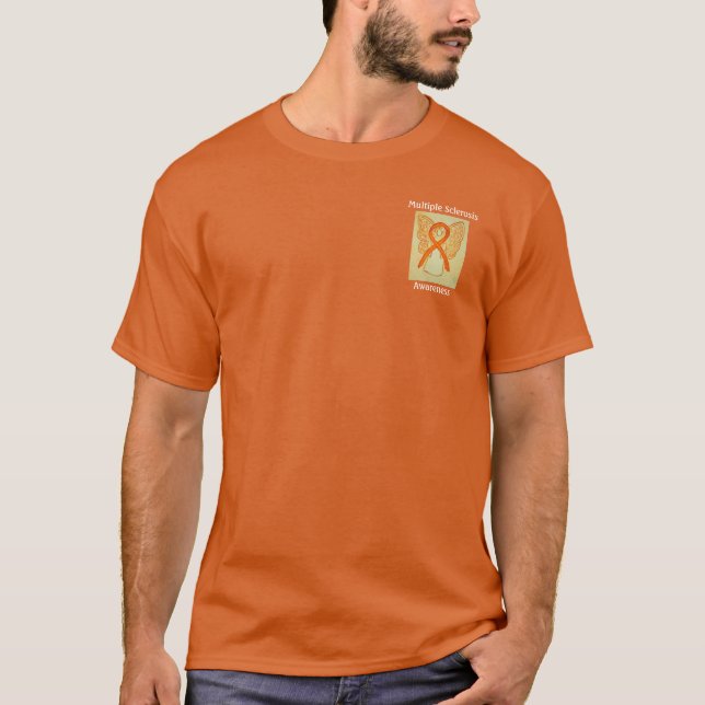 Multiple Sclerosis Awareness Ribbon Angel Shirt (Front)