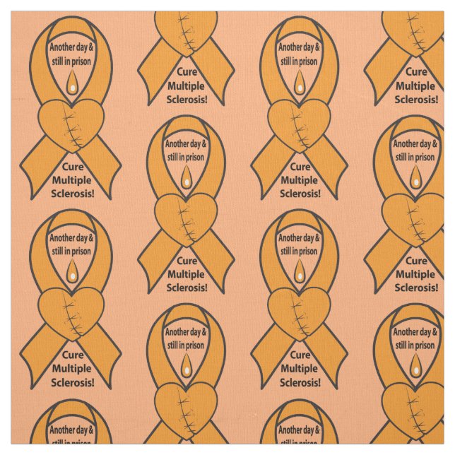 Multiple Sclerosis Awareness Ribbon Fabric (Swatch)