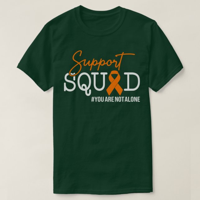 Multiple Sclerosis Awareness Support Squad T-Shirt (Design Front)