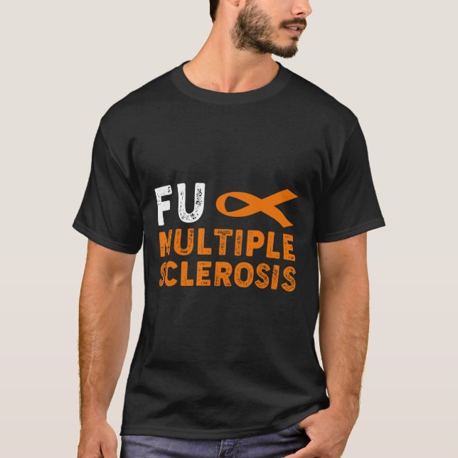 Multiple Sclerosis Awareness Support Survivor  T-Shirt (Front)