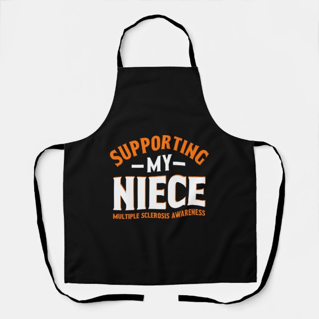 Multiple Sclerosis Awareness Supporting My Niece Apron (Front)