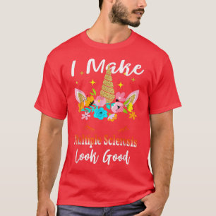Multiple Sclerosis Awareness Unicorn Flowers For M T-Shirt