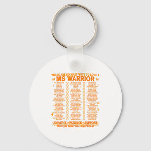 Multiple Sclerosis Awareness Ways To Love A Ms War Key Ring